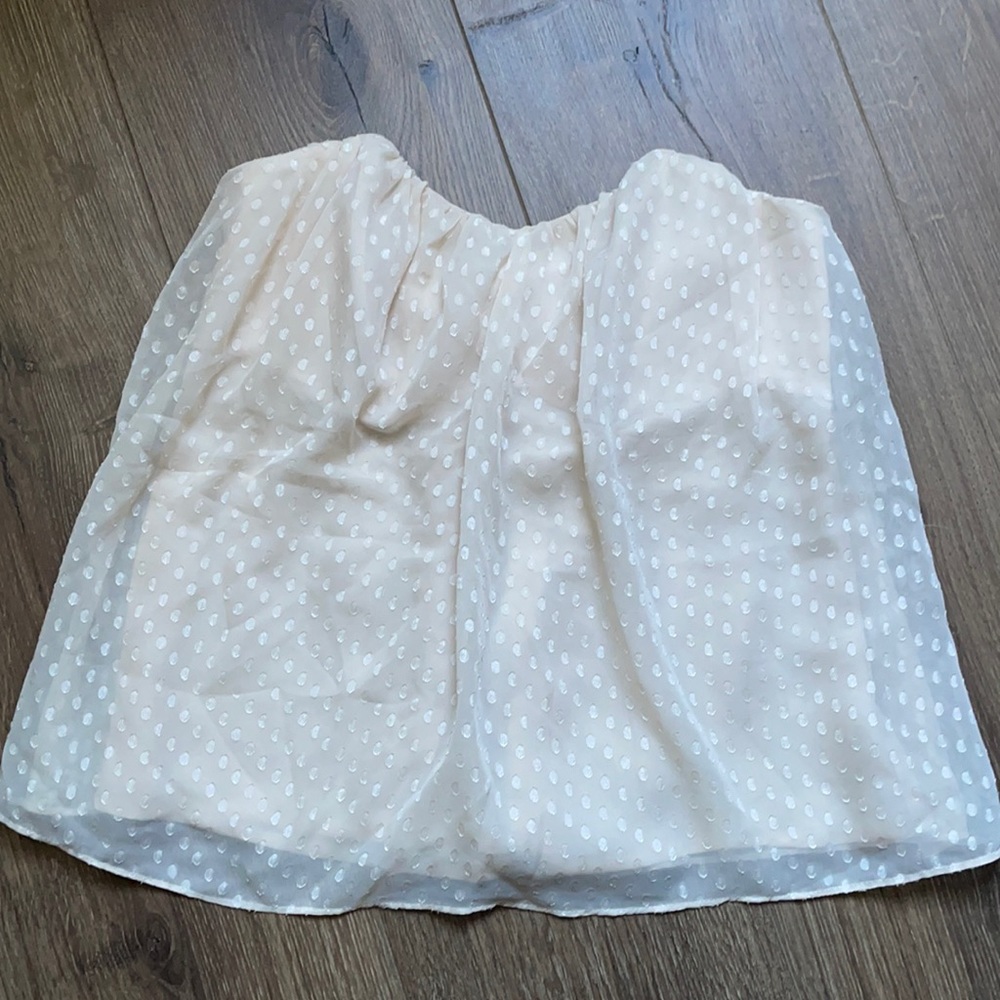 Kimchi Blue Crème Polka Dot Off-the-Shoulder Top